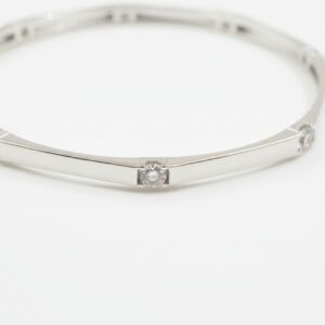 Silver CZ Bangle