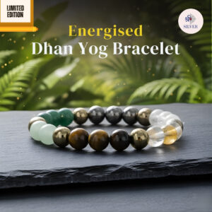 Dhanyog Bracelet by Shree Silver — gemstone prosperity bracelet for abundance and confidence.