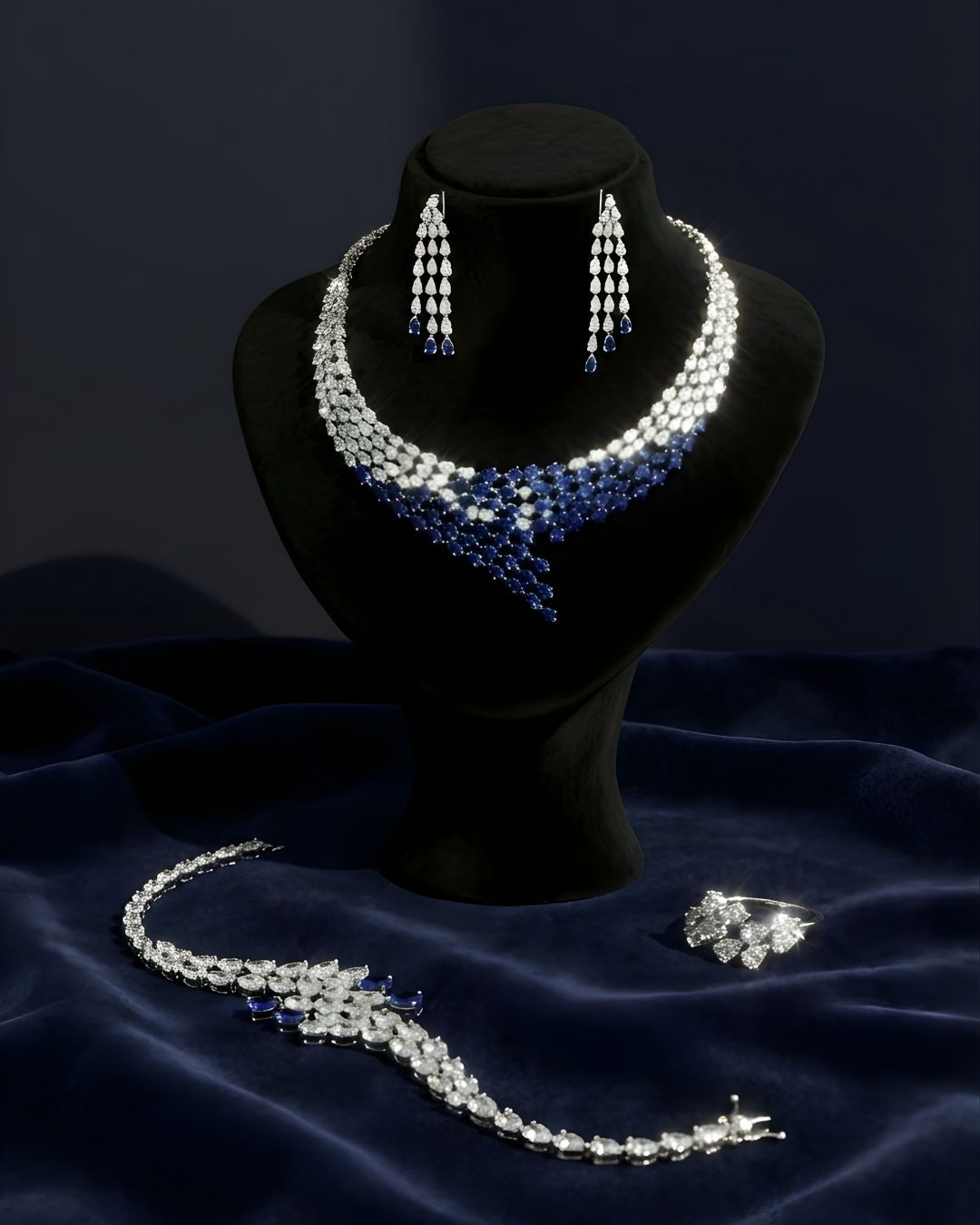 Silver Necklace Set